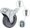 vidaXL - Zwenkwielen - met - boutgaten - en - dubbele - remmen - 4 - st - 75 - mm