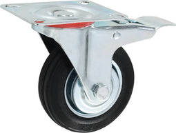 vidaXL - Zwenkwielen - met - dubbele - remmen - 4 - st - 100 - mm