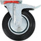 vidaXL - Zwenkwielen - met - dubbele - remmen - 4 - st - 200 - mm