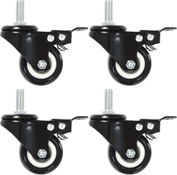 vidaXL - Zwenkwielen - met - remmen - 4 - st - 50 - mm