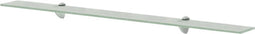 vidaXL - Zwevend - schap - 100x20 - cm - 8 - mm - glas