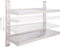 vidaXL - Zwevend - schap - 2-laags - 100x30 - cm - roestvrij - staal