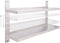 vidaXL - Zwevend - schap - 2-laags - 120x30 - cm - roestvrij - staal