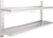 vidaXL - Zwevend - schap - 2-laags - 150x30 - cm - roestvrij - staal