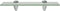 vidaXL - Zwevend - schap - 30x20 - cm - 8 - mm - glas