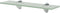 vidaXL - Zwevend - schap - 40x10 - cm - 8 - mm - glas