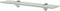 vidaXL - Zwevend - schap - 50x10 - cm - 8 - mm - glas