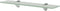 vidaXL - Zwevend - schap - 50x20 - cm - 8 - mm - glas