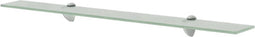 vidaXL - Zwevend - schap - 80x10 - cm - 8 - mm - glas
