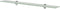 vidaXL - Zwevend - schap - 80x10 - cm - 8 - mm - glas