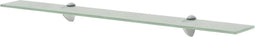 vidaXL - Zwevend - schap - 80x20 - cm - 8 - mm - glas