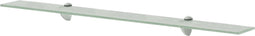 vidaXL - Zwevend - schap - 90x10 - cm - 8 - mm - glas