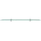 vidaXL - Zwevend - schap - 90x20 - cm - 8 - mm - glas