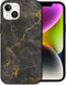 iMoshion Hoesje Geschikt voor iPhone 14 Hoesje Siliconen - iMoshion Design hoesje - Zwart / Black Marble