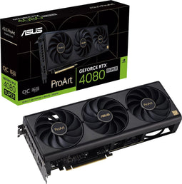 Videokaart - ASUS - ProArt NVIDIA GeForce RTX 4080 SUPER OC Edition - 16GB - GDDR6X - PCIe 4.0 - 1x HDMI 2.1a - 3x DisplayPort 1.4