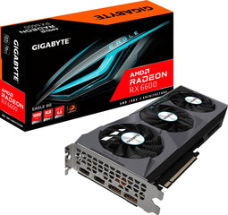 Videokaart - GIGABYTE - AMD Radeon RX 6600 EAGLE 8G - 8GB - GDDR6 - PCIe 4.0 - 2x HDMI 2.1 - 2x DisplayPort 1.4