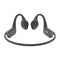 Vidonn F1S wireless headphones with bone conduction technology - gray