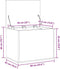 vidaXL - Opslagbox - met - Deksel - Oud - Hout - 60x42x46 - cm - Engineered - Hout
