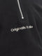 JACK&JONES JORVESTERBRO - Fleece Quarter Zip - Lange mouwen - Zwart