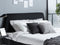 VIENNE - Tweepersoonsbed - Zwart - 160 x 200 cm - Fluweel