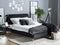VIENNE - Tweepersoonsbed - Zwart - 160 x 200 cm - Fluweel