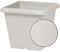 Vierkante bloempot - GARDEN ID - Teramo witte steen - 40 x 35 cm - Krasbestendig - Steeneffect - Met gaten