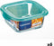 Vierkante Lunchtrommel met Deksel Luminarc Keep'n Lagon 15,6 x 6,6 cm Turkoois 1,22 L Glas (6 Stuks)