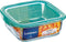 Vierkante Lunchtrommel met Deksel Luminarc Keep'n Lagon 760 ml 13 x 6 cm Turkoois Glas (6 Stuks)