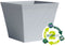 Vierkante pot - GARDEN ID - Green Care Impact Blauw-Grijs - 29 x 26 cm - 10 jaar garantie - 100% gerecycled - UV-/gelbestendig