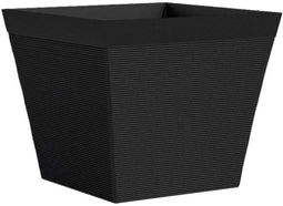 Vierkante pot - GARDEN ID - Green Care Impact Zwart-Anth - 29 x 26 cm - 10 jaar garantie - 100% gerecycled - UV-/gelbestendig