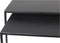 Vierkante Salontafel - 55x55x42/50x50x37 cm - Zwart - Metaal - Set van 2