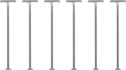 Viessmann Modelltechnik H0 Perronlantaarn Dubbel Kant-en-klaar model 63646 6 stuk(s)