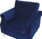 VIETAS - Fauteuil - Blauw - Fluweel