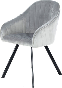 Vietavie stoel 125 Jodie silver grijs set van 2