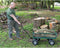 Draper Tools Tuinwagen staalgaas 86,5x46,5x21 cm groen en zwart