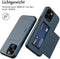 imoshion Hoesje Geschikt voor iPhone 14 Pro Hoesje - Ruimte voor 2 pasjes - imoshion Backcover met pasjeshouder - Donkerblauw