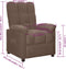 vidaXL Leunstoel stof taupe