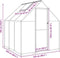 vidaXL - Tuinkas - met - basisframe - 169x169x195 - cm - aluminium - zilverkleurig