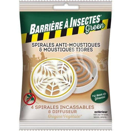 INSECT BARRIER - Muggenwerende box diffuser - Inclusief 4 spiralen (4 stuks)