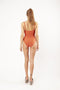 Barts Isla V-Neck One Piece - Badpak met glimmend effect - Rood - Maat 42