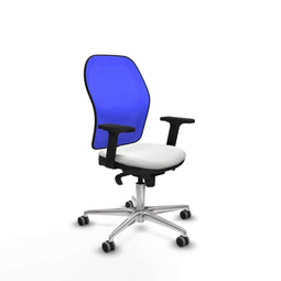 Piqueras y Crespo 2D086G0 - Bureaustoel - Verstelbare hoogte met armleuning - Wit