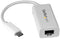 Startech.com USB-C naar gigabit netwerkadapter - USB 3.2 (Gen 1) - 1x Ethernet 1Gbps - Wit