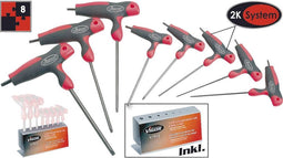 Vigor Haakse schroevendraaierset Werkplaats 8-delig Binnen-zesrond (TX)