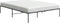 vidaXL - Bedframe - metaal - zwart - 140x190 - cm