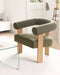 Fauteuil ILBRO Bouclé Groen