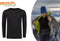 ThermoShirt Heren - Thermo Ondergoed - Slimfit - Zwart - XL