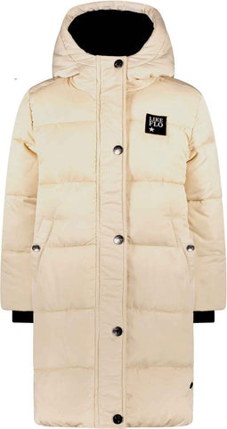 Like Flo F207-5204 - Meisjes Jas - Maxi parka met capuchon - Kit (146)