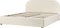 QUILLIEN - Bed met opbergruimte - Beige - 160 x 200 cm - Polyester