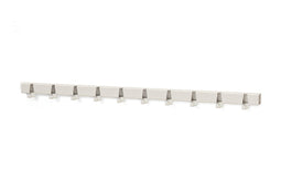 Vij5 - Coatrack By The Meter - designkapstok met 10 haken - RAL9002 grijswit
