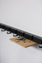 Vij5 - Coatrack By The Meter - metalen design kapstok met 10 haken - RAL9017 zwart